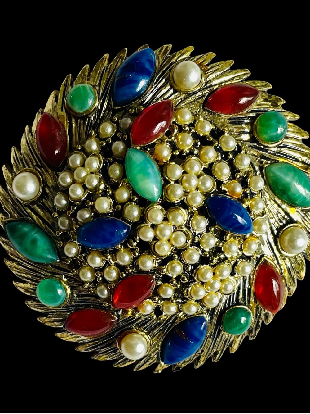Vintage Mid-Century Cluster Cocktail Brooch